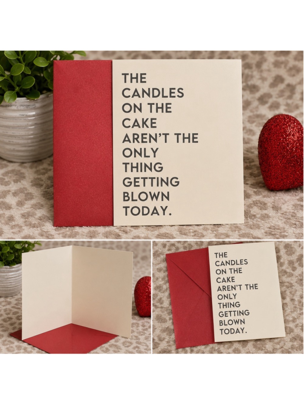 Funny Adult Birthday Card | “The Candles on the Cake Aren’t the Only Thing Getti